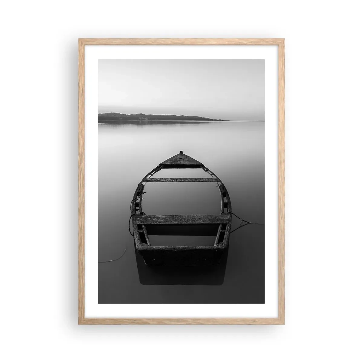 Poster in light oak frame - Longing and Melancholy - 50x70 cm