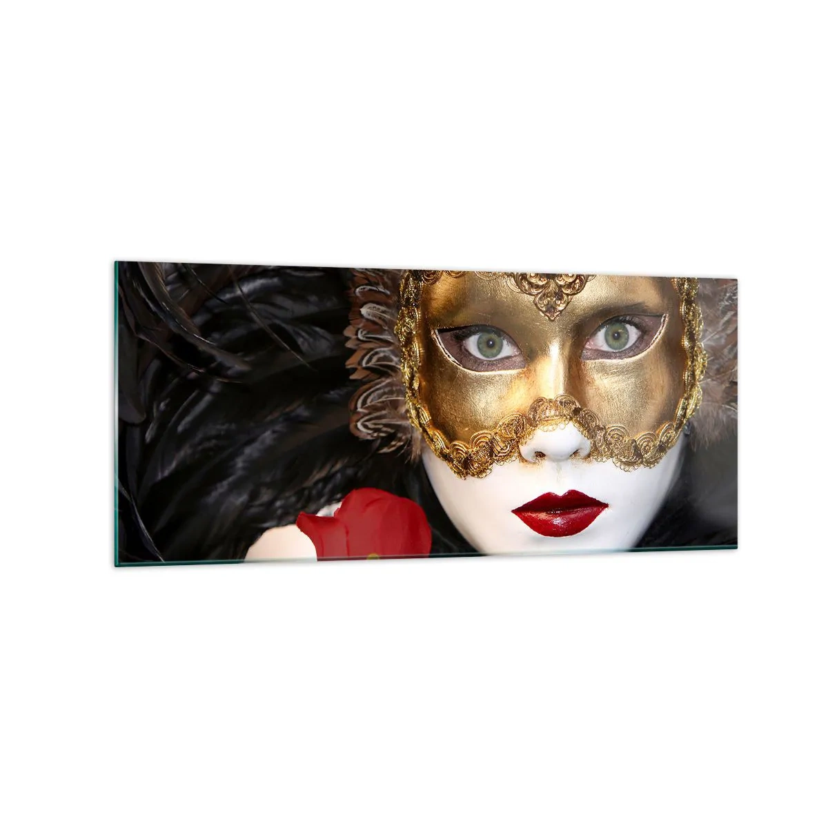 Glass picture - Because Life Is a Big Ball - 120x50 cm