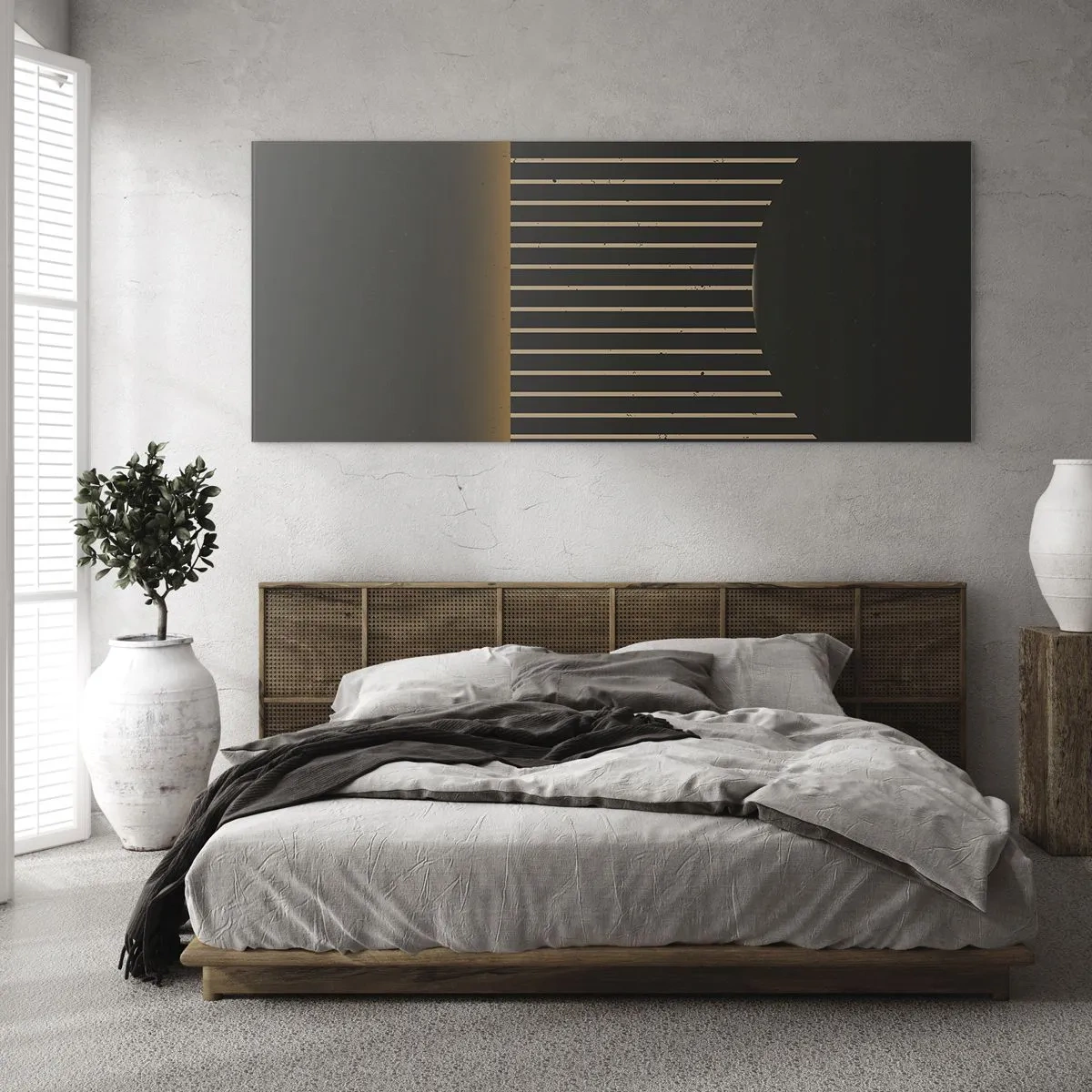 Glass picture - Investigating Darkness - 140x50 cm