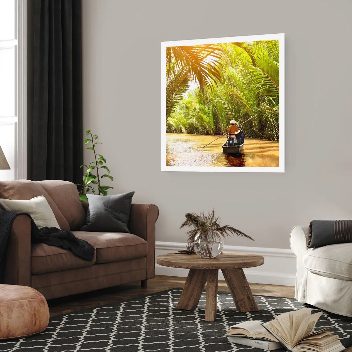 Poster - Through a Palm Ravine - 30x30 cm