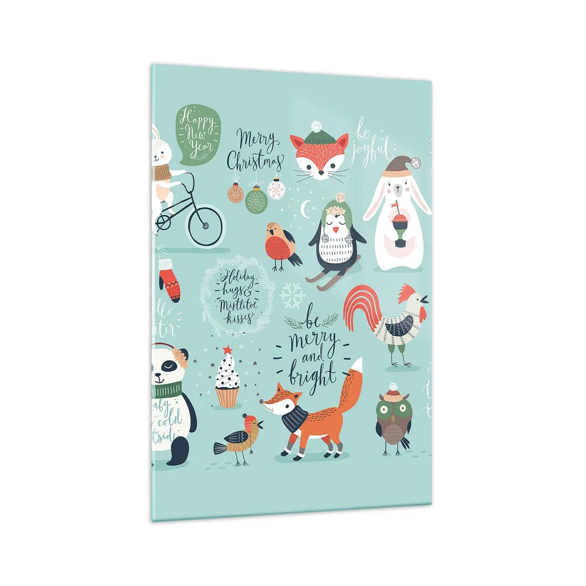 Glass picture - Let Christmas Last Forever! - 70x100 cm