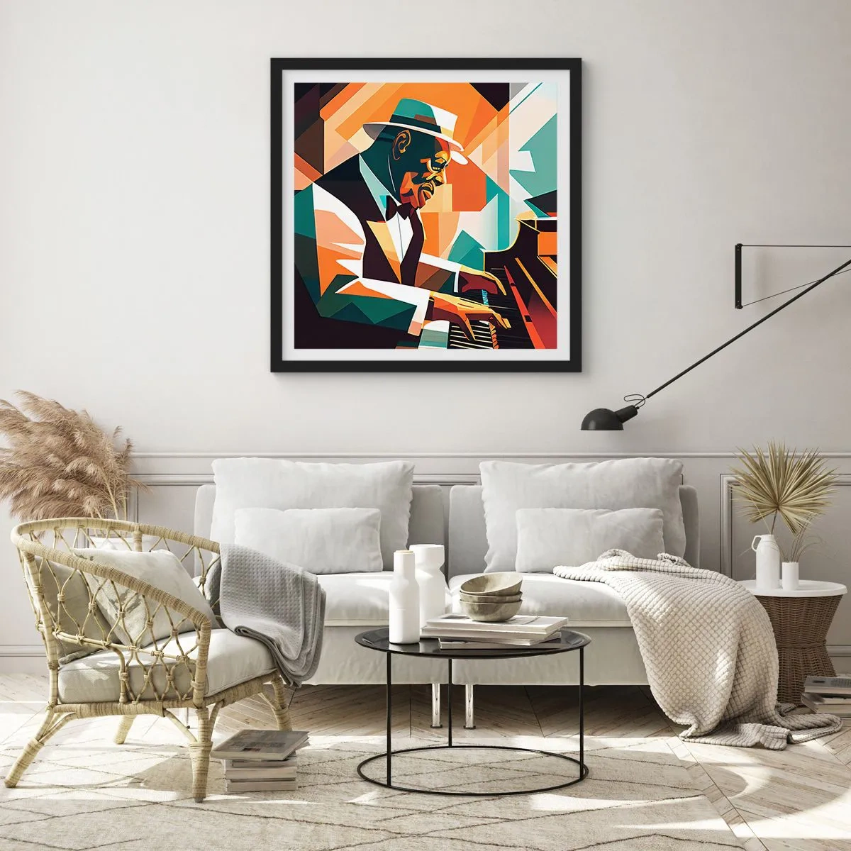Poster in black frame - All that Jazz - 60x60 cm