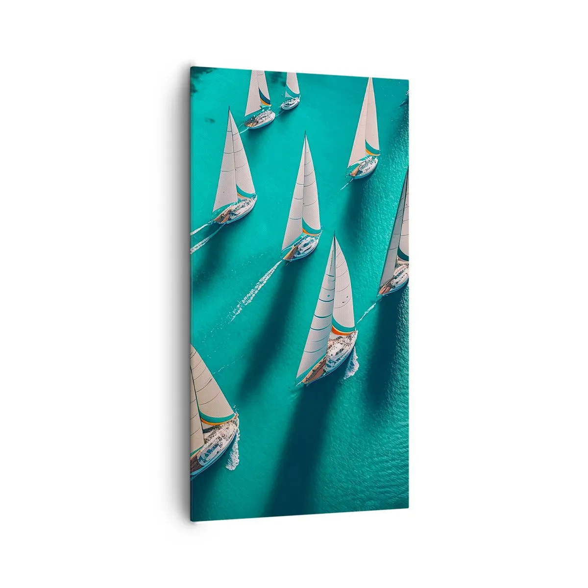 Canvas picture - Competing with the Wind - 65x120 cm