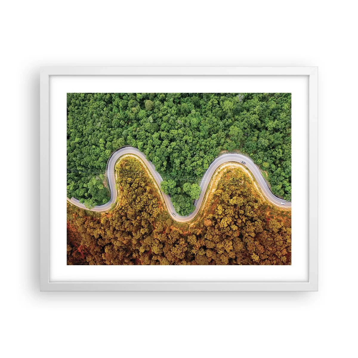 Poster in white frmae - Borders and Breakthroughs - 50x40 cm