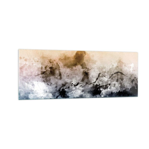 Glass picture - Drowned in Fog - 140x50 cm