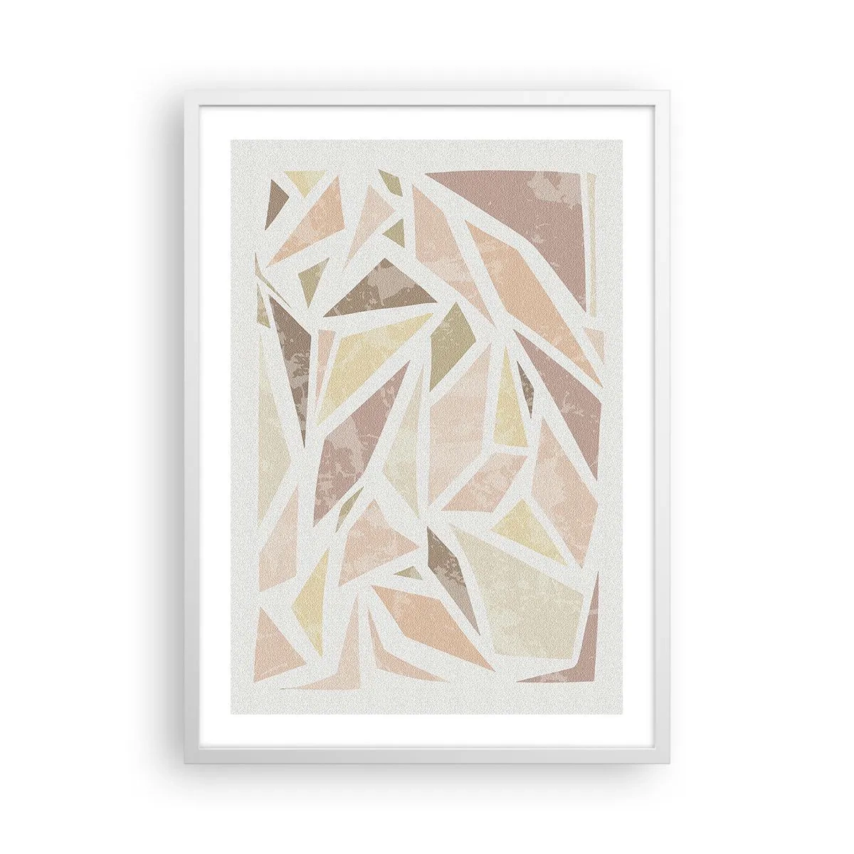 Poster in white frmae - Stained Glass Composition - 50x70 cm