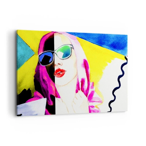 Canvas picture - I Am not White I Am not Black - 100x70 cm