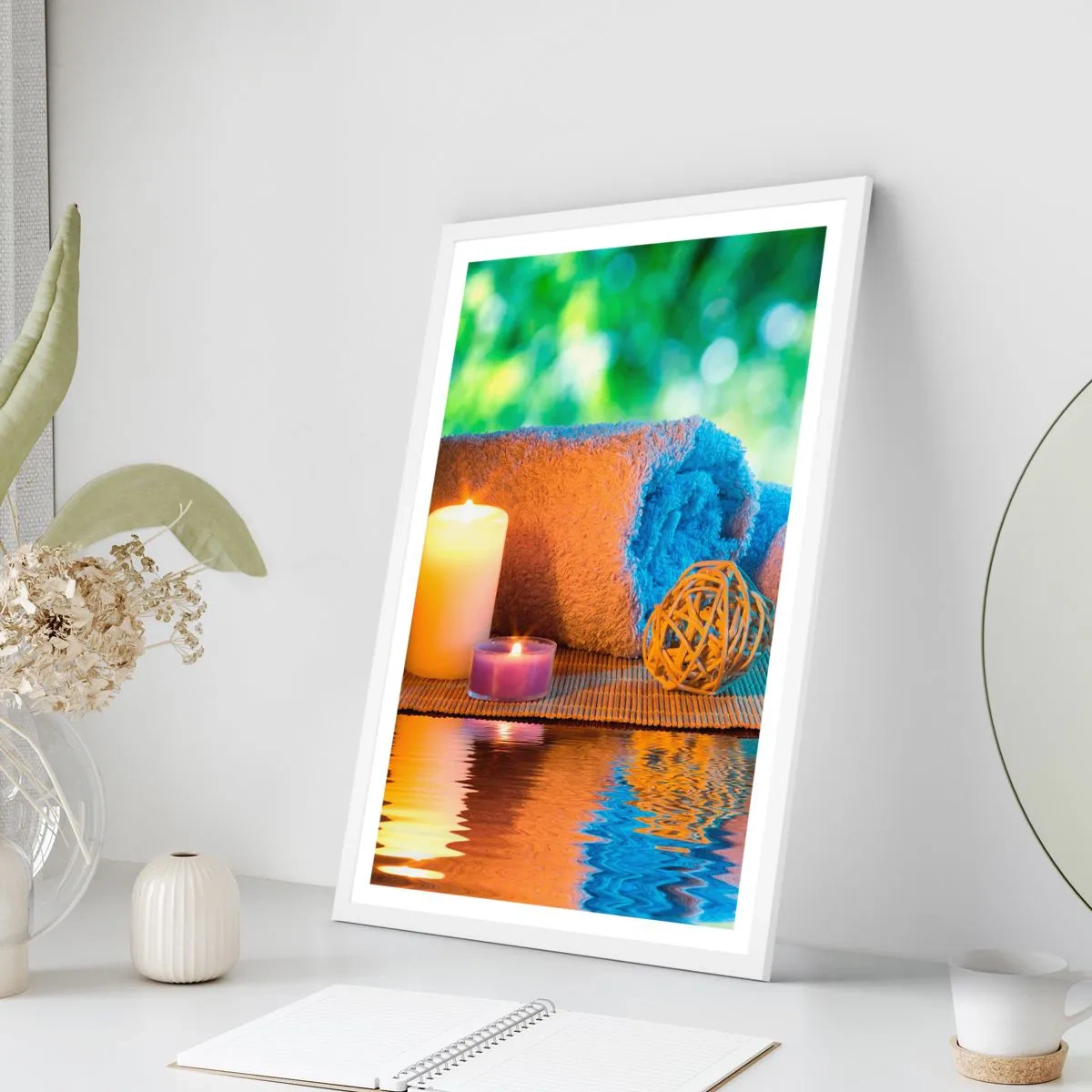 Poster in white frmae - Time for the Body - 50x70 cm