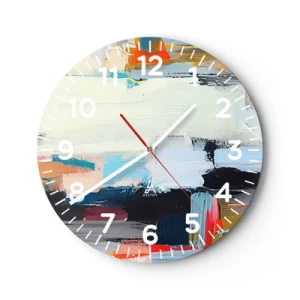 Wall clock - Clock on glass - Is There a Method? - 30x30 cm
