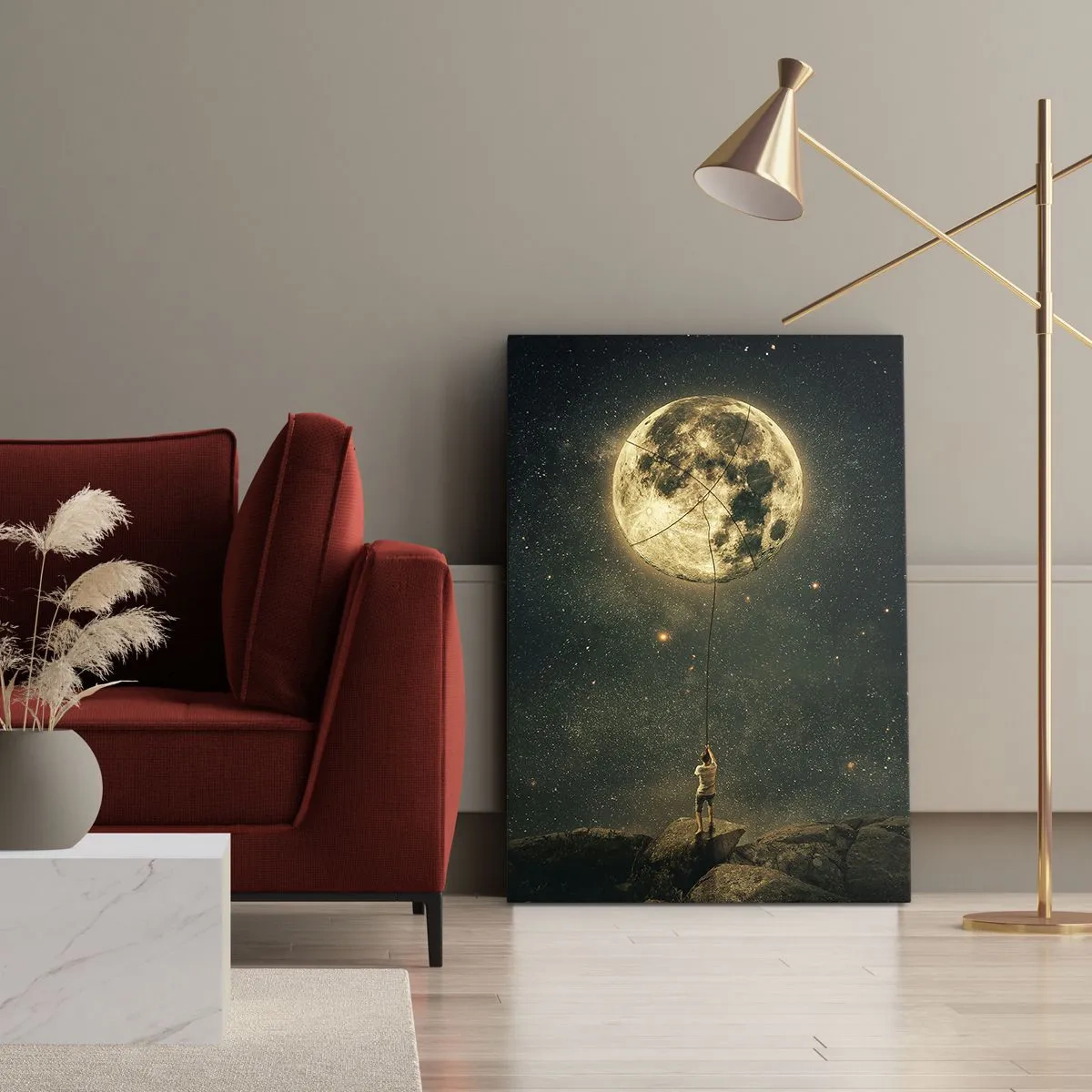 Canvas picture - One that Stole the Moon - 45x80 cm