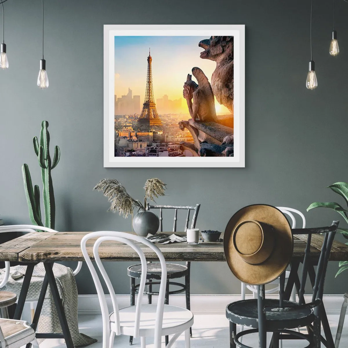 Poster in white frmae - Much Has Changed… - 50x50 cm