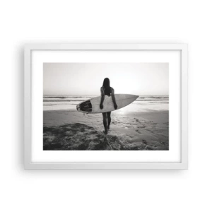 Poster in white frmae - Daughter of Sea Wave - 40x30 cm
