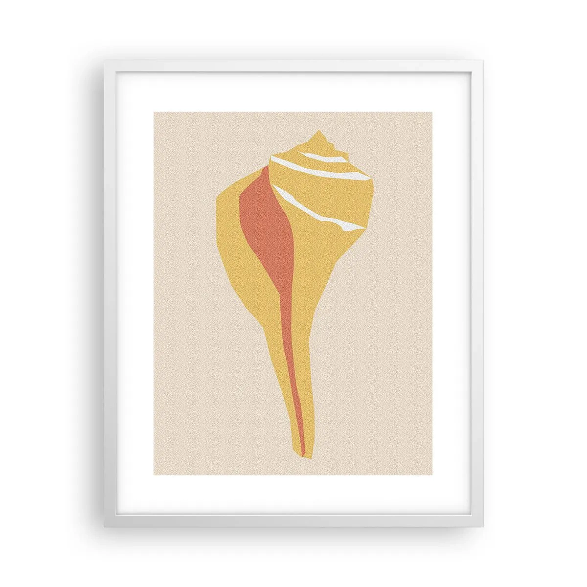 Poster in white frmae - Organic Abstract - Rise - 40x50 cm