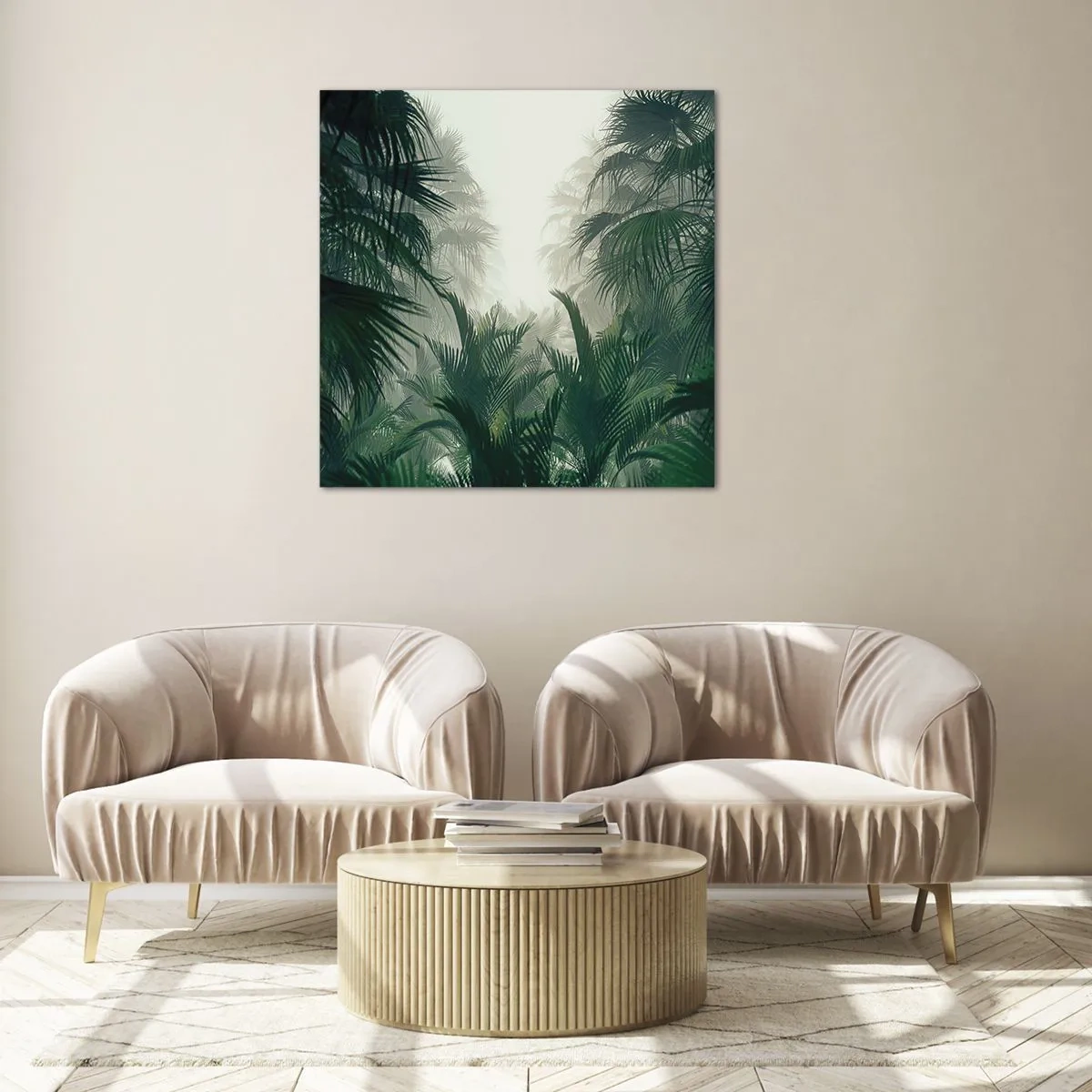 Glass picture - Tropical Secret - 50x50 cm
