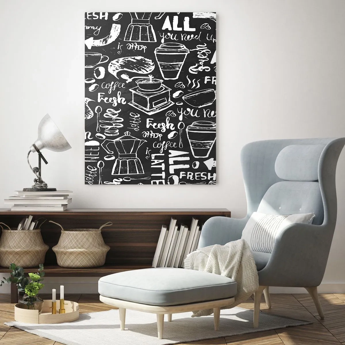 Glass picture - All You Need Is… - 50x70 cm