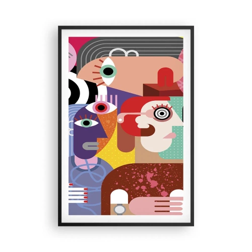 Poster in black frame - Picasso Sent Us - 61x91 cm