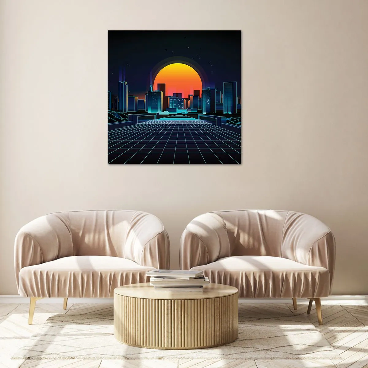 Glass picture - You Wanna Go Back to Reality? - 50x50 cm