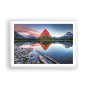 Poster in white frmae - Heat and Cold - 70x50 cm