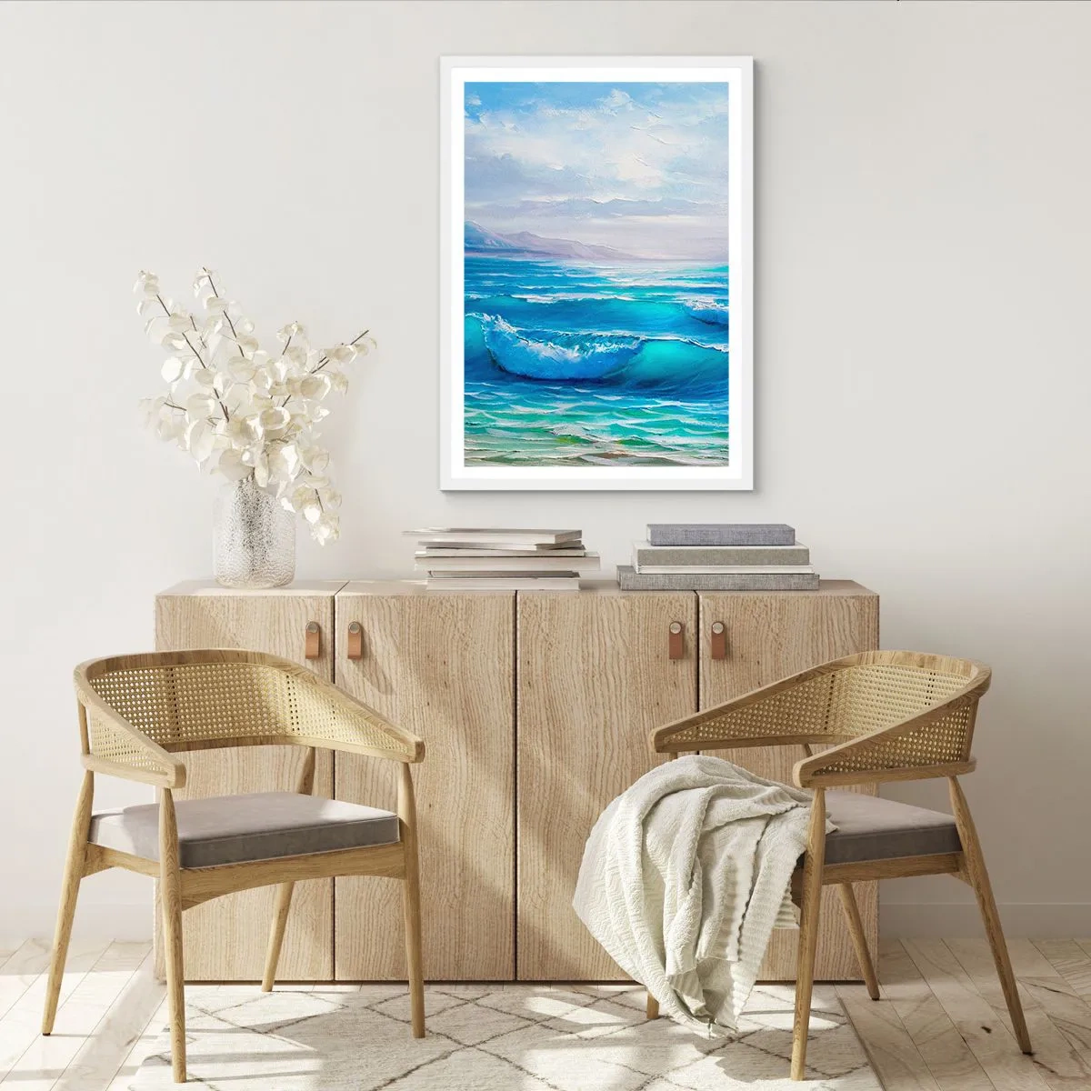 Poster in white frmae - It Brings Bliss - 70x100 cm