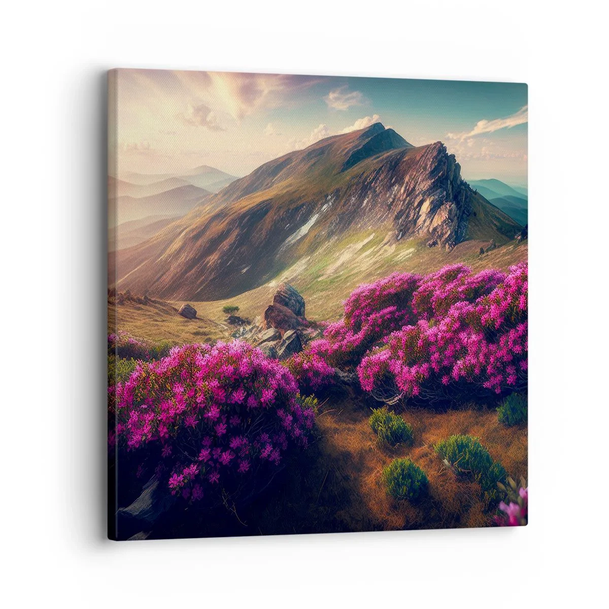 Canvas picture - Summer in the Mountains - 30x30 cm