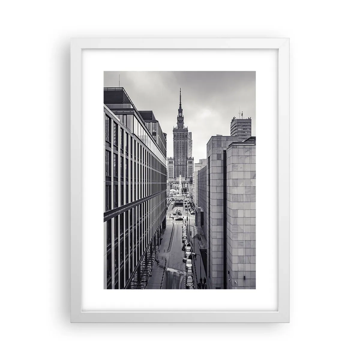 Poster in white frmae - Warsaw Valley - 30x40 cm