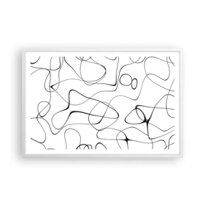 Poster in white frmae - Life Paths, Trails of Fortune - 91x61 cm