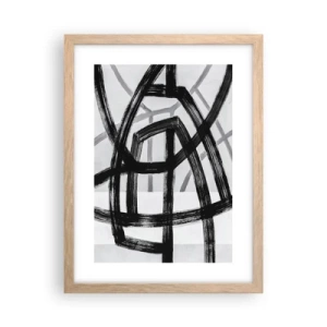 Poster in light oak frame - Building Depth - 30x40 cm