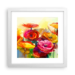 Poster in white frmae - Not Only Red - 30x30 cm