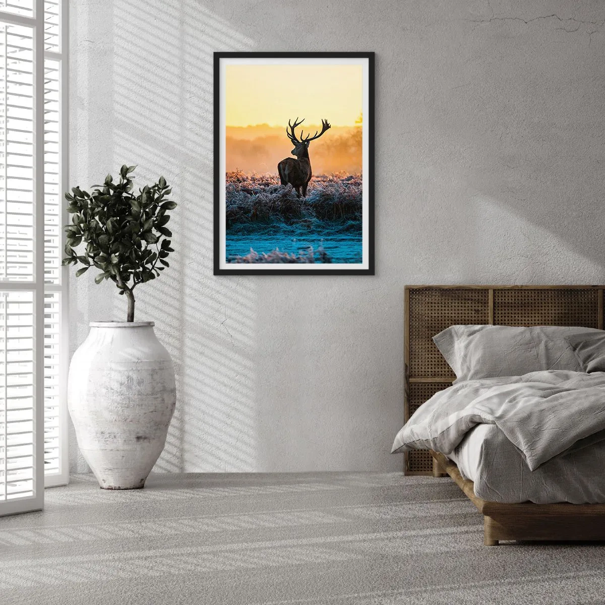 Poster in black frame - Crowned in Its Kingdom - 30x40 cm