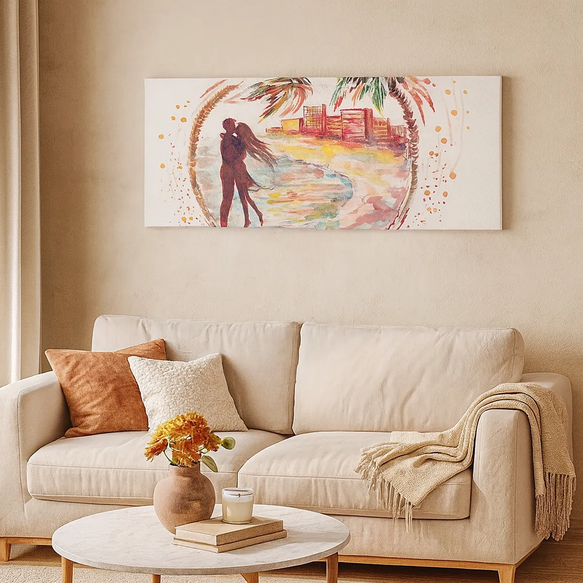 Canvas picture - Romantic Holiday - 30x30 cm