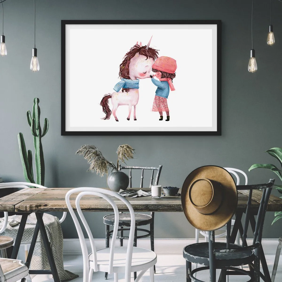 Poster in black frame - Winter Tale - 70x50 cm