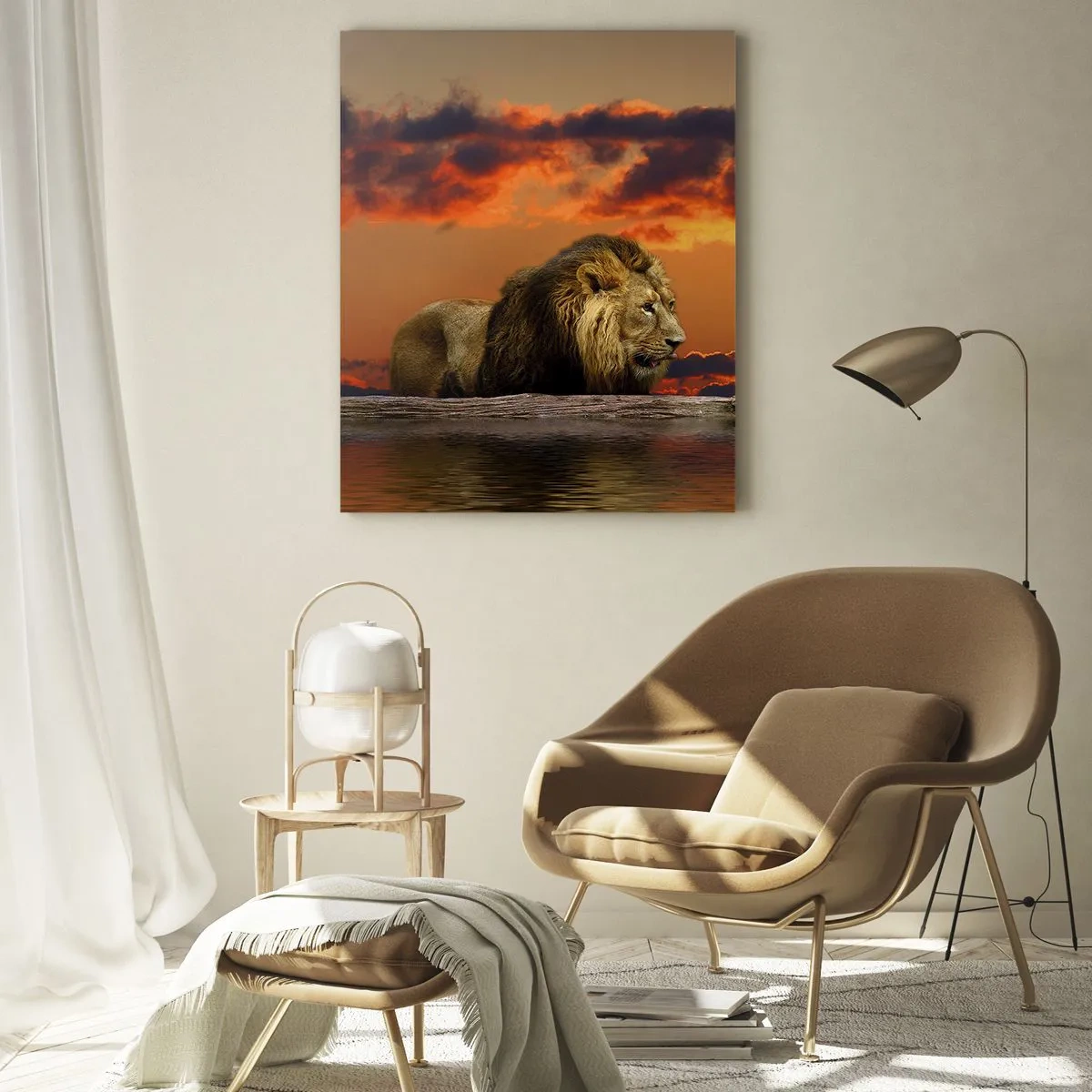 Glass picture - The King of Nature - 50x70 cm