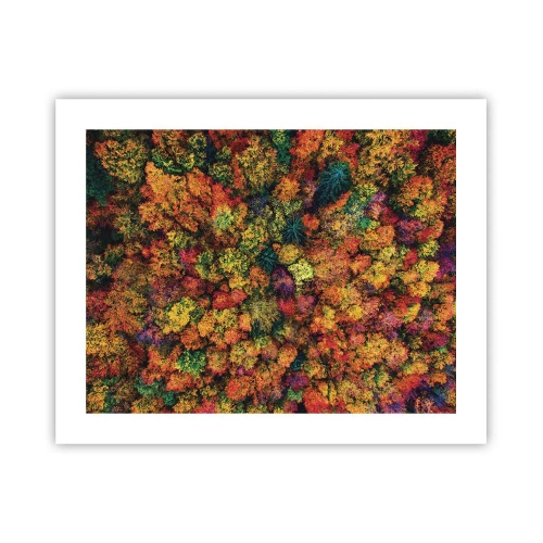 Poster - Bouquet of Autumn Flowers - 50x40 cm