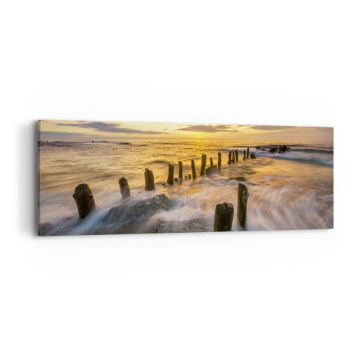Canvas picture - Raw Beauty of the Baltic Sea - 90x30 cm