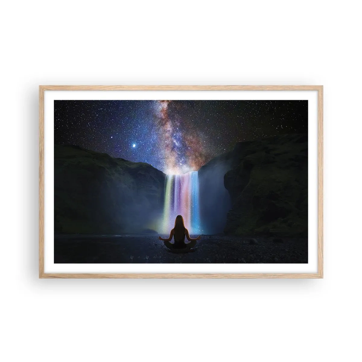 Poster in light oak frame - Absolute Harmony - 91x61 cm