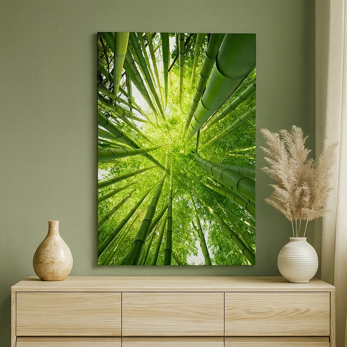 Canvas picture - In a Bamboo Forest - 50x70 cm