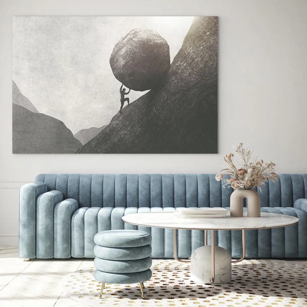 Glass picture - I Believe against Hope - 100x70 cm