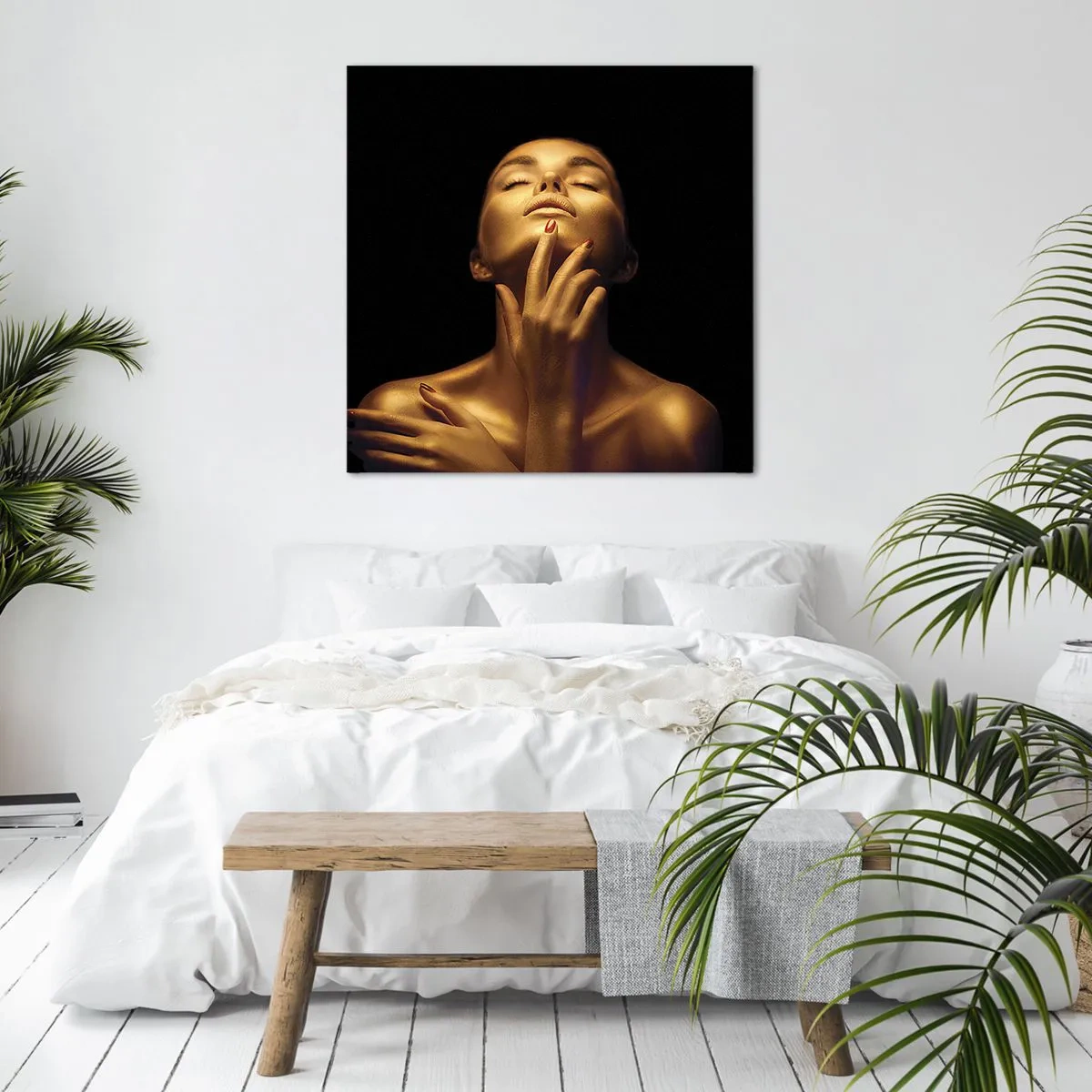 Canvas picture - Like Golden Silk - 40x40 cm
