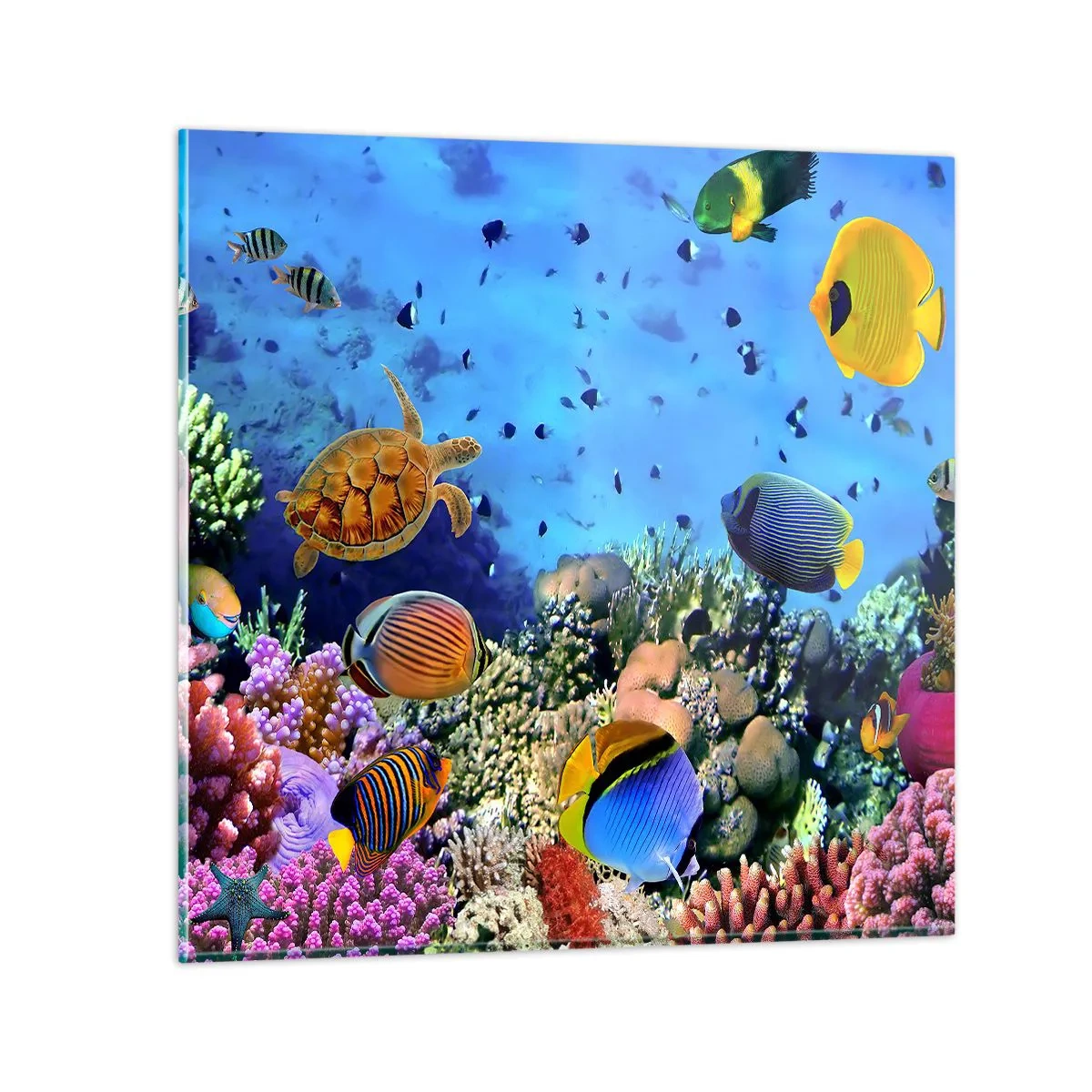 Glass picture - What Do We Know about Life? - 30x30 cm