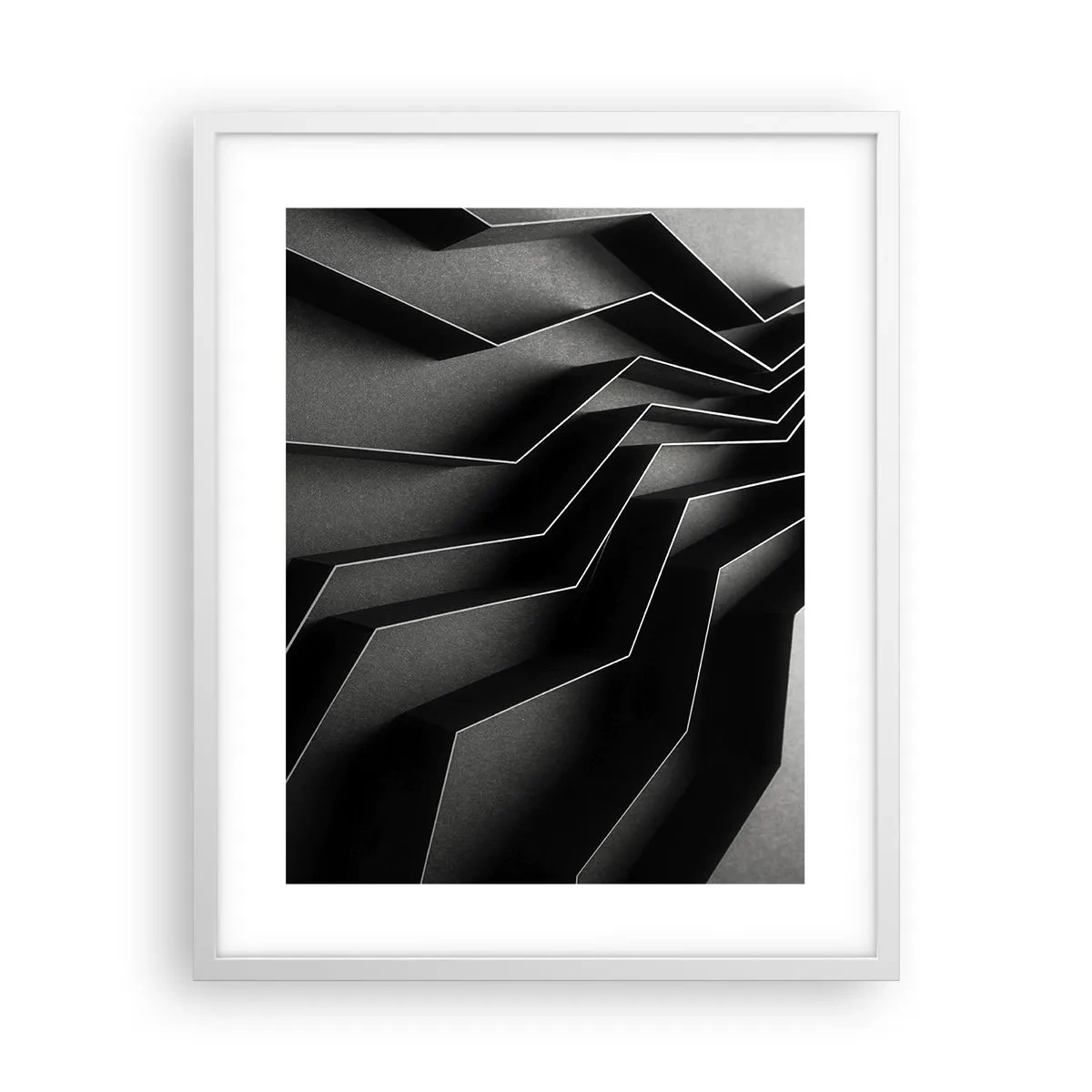 Poster in white frmae - Spacial Order - 40x50 cm