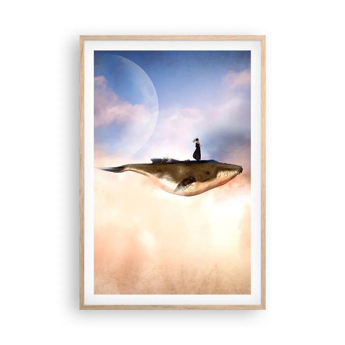 Poster in light oak frame - Surreal Journey - 61x91 cm