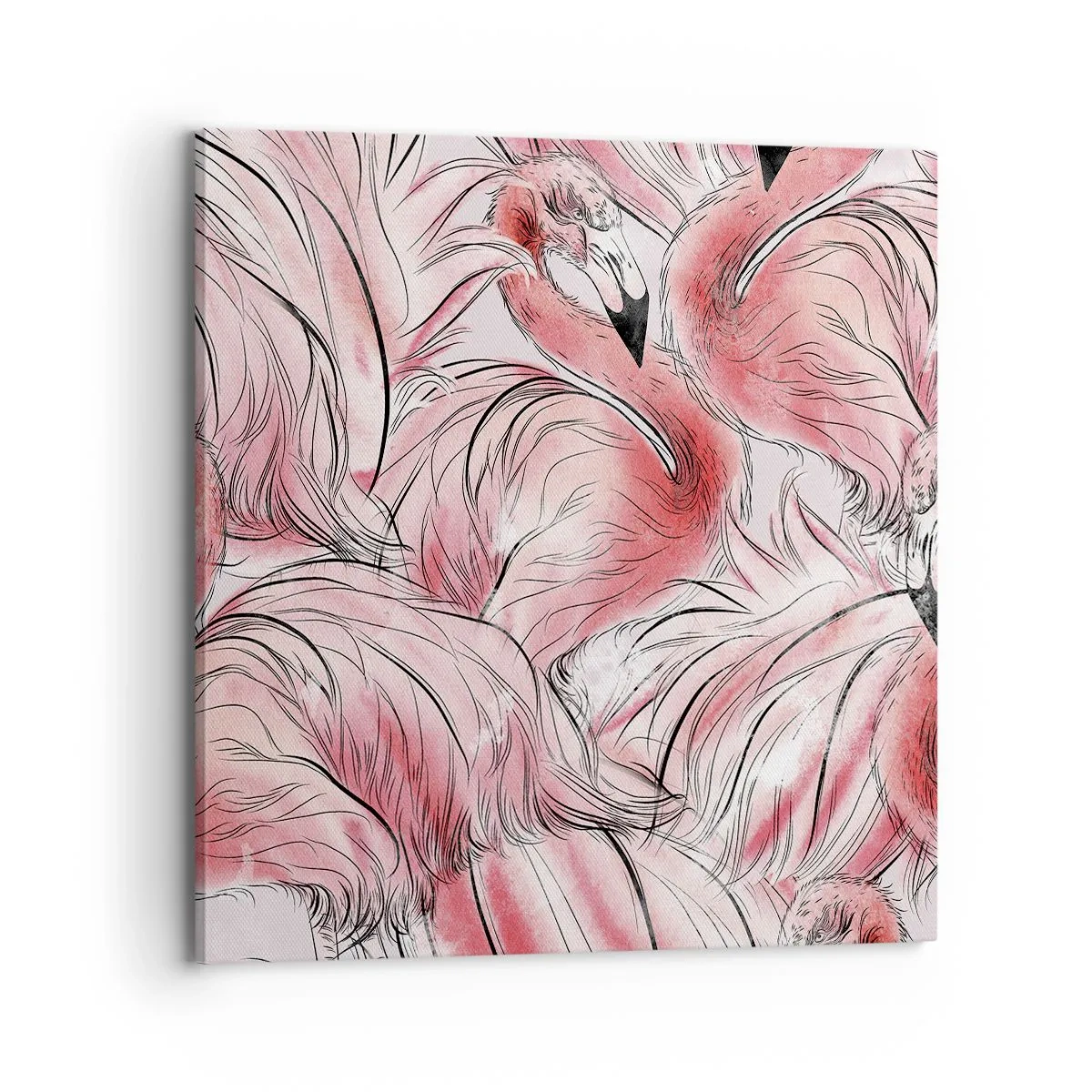 Canvas picture - Bird Corps de Ballet - 70x70 cm