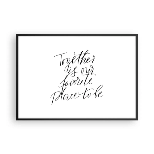 Poster in black frame - Do You Also Feel This? - 100x70 cm