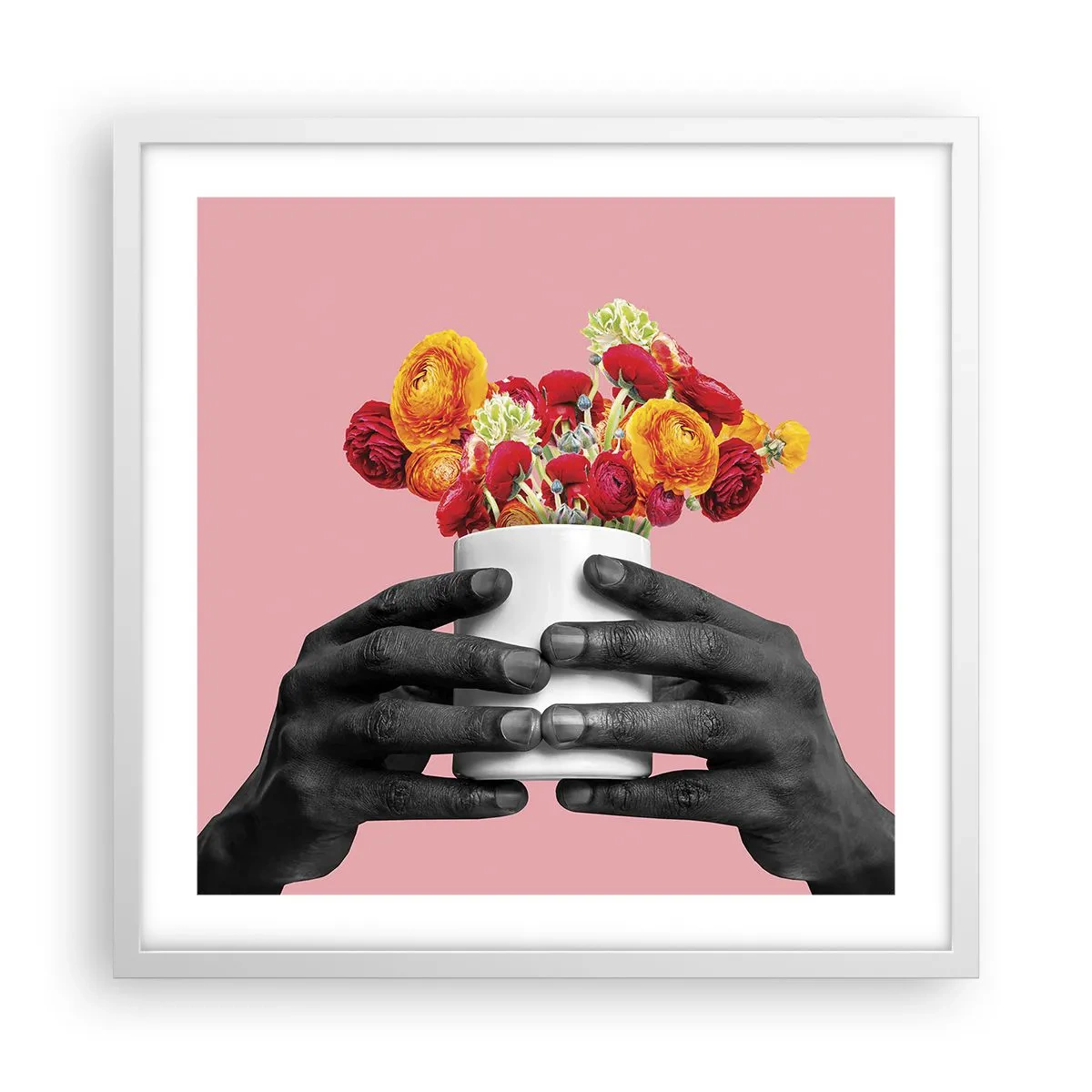 Poster in white frmae - Apotheosis of Life - 50x50 cm