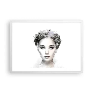 Poster in white frmae - Extremely Stylish Portrait - 70x50 cm