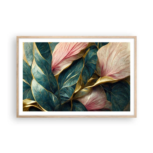 Poster in light oak frame - Natural Elegance and Style - 91x61 cm