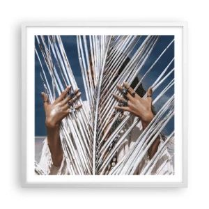 Poster in white frmae - Shaman's Girlfriend? - 60x60 cm