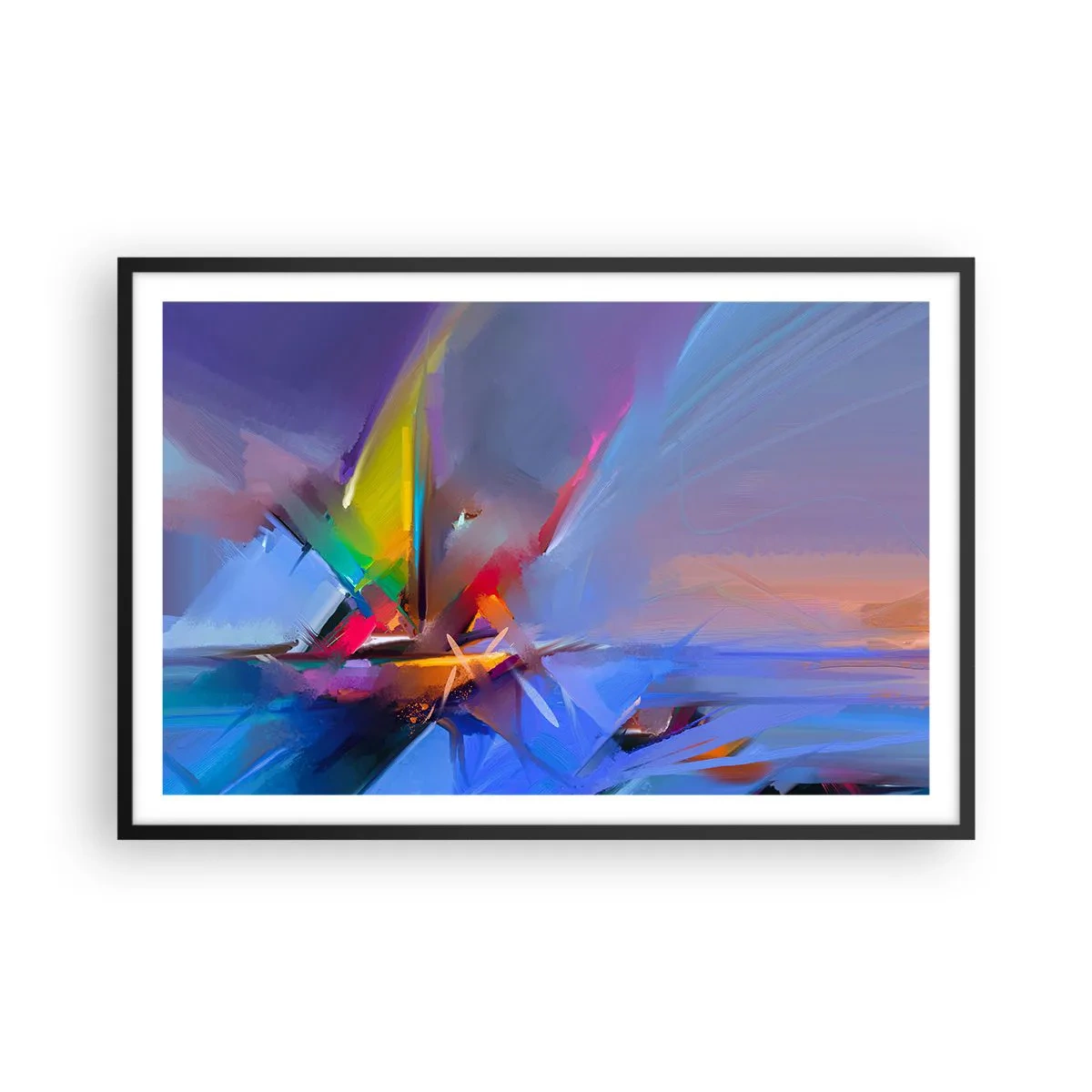 Poster in black frame - Flew like s Bird - 91x61 cm