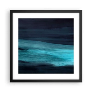 Poster in black frame - Swim with the Flow - 40x40 cm