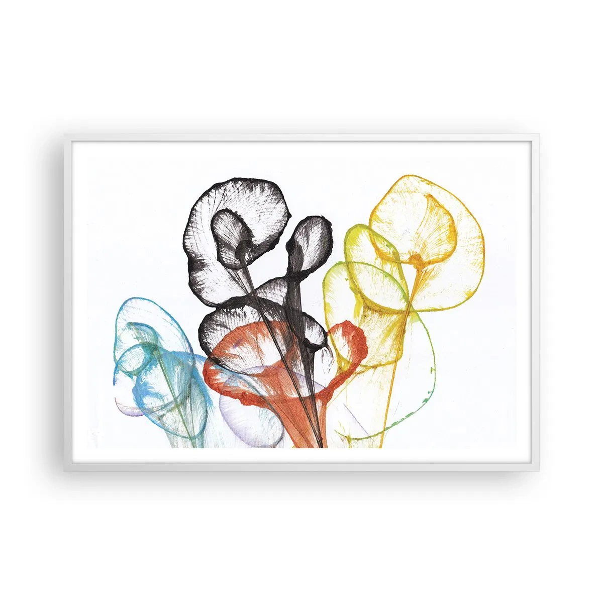 Poster in white frmae - Flowers with a Soul - 100x70 cm